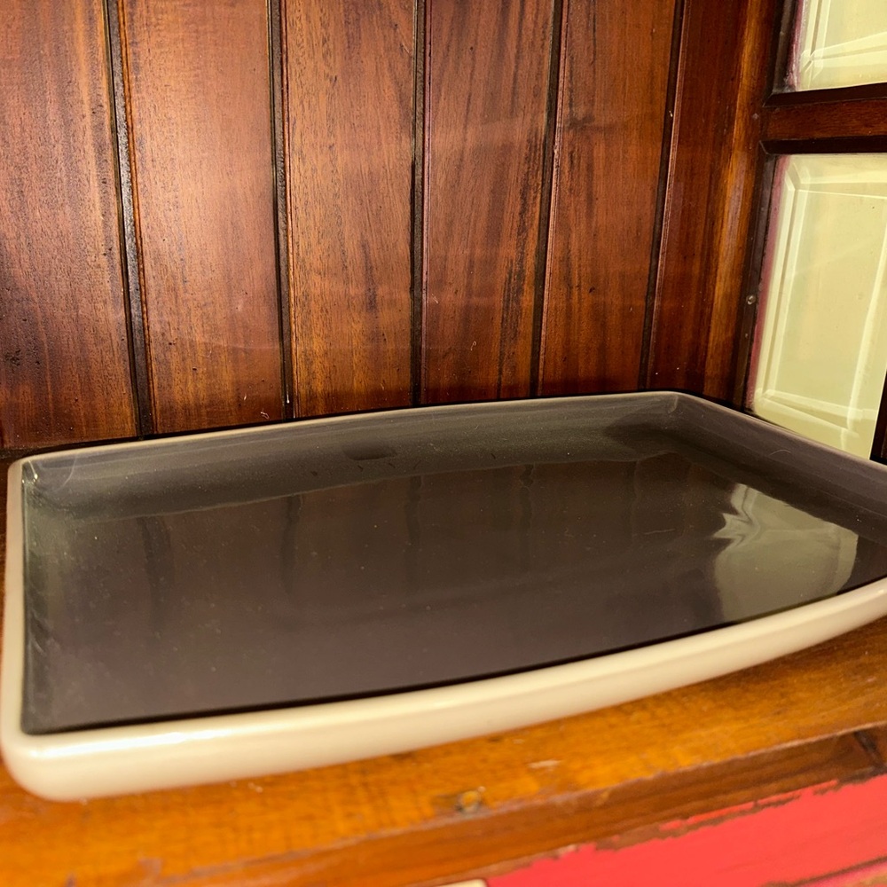 Pampered Chef Large Entertaining Tray. Stoneware.
